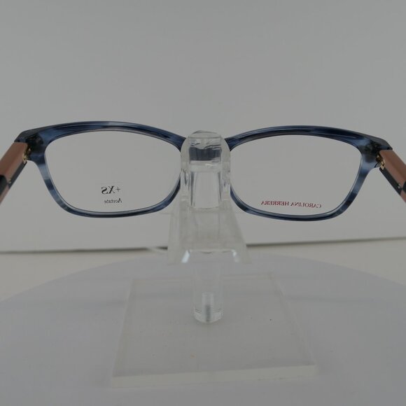 CAROLINA HERRERA HER 0160 CLEAR BLUE HORN C: 381 54-16-145 Eyeglasses Frames main image 7